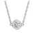 Diamond Bezel Pendant Necklace (1/5 ct. t.w.) in 14k White Gold, 16" + 2" extender