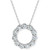 Diamond Circle Pendant Necklace (1 ct. t.w.) in 14k White Gold, 16" + 2" extender