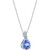 Tanzanite (3/4 ct. t.w.) & Diamond Accent 18" Pendant Necklace in 14k White Gold