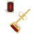Garnet Stud Earrings (3/4 ct.t.w) 14K White Gold Plated or 14K Yellow Gold