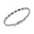 Blue Cubic Zirconia Tennis Bracelet in Sterling Silver, Created for Macy's