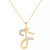 Diamond Fancy Initial 18" Pendant Necklace (1/10 ct. t.w.) in 14k Gold-Plated Sterling Silver