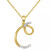Diamond Fancy Initial 18" Pendant Necklace (1/10 ct. t.w.) in 14k Gold-Plated Sterling Silver