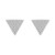 Diamond Triangle Stud Earrings (1/4 ct. tw) in 14k White Gold, Created for Macy's
