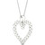 Lab-Created Diamond Open Heart 18" Pendant Necklace (1/2 ct. t.w.) in Sterling Silver