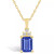 Tanzanite (1-5/8 Ct. t.w.) and Diamond (1/10 Ct. t.w.) Pendant Necklace