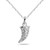 Cubic Zirconia Horn Pendant in Sterling Silver