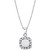 Opal (1/2 ct. t.w.) & Diamond (1/4 ct. t.w.) 18" Pendant Necklace in 14k White Gold