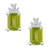 Peridot (3-3/8 ct. t.w.) and Diamond (1/5 ct. t.w.) Stud Earrings in 14K White Gold