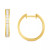 Diamond Channel-Set Hoop Earrings (1 ct. t.w.) in 14k white or Yellow Gold