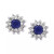 Royalty Inspired by EFFY® Sapphire (5/8 ct. t.w.) and Diamond (1/4 ct. t.w.) Stud in 14k Yellow Gold (Also Available in Emerald)