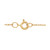 Cubic Zirconia Three Stone Pendant Necklace in 14k Yellow Gold