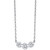 Diamond Three Stone 18" Collar Necklace (1/2 ct. t.w.) in 14k White Gold