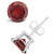 Garnet (3-1/5 ct. t.w.) Stud Earrings in Sterling Silver (Also Available in White Topaz and Citrine)