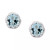 Aquamarine Stud Earrings (3/4 ct. t.w.) in Sterling Silver (Also in Opal)