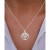 Cubic Zirconia Tree Pendant Necklace in Sterling Silver & 14k Gold-Plate, 16" + 2" extender (Also in Sterling Silver)