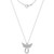 Diamond Angel Infinity 18" Pendant Necklace (1/3 ct. t.w.) in 10k White Gold