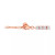 Cubic Zirconia Curved Bar Bracelet