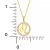 Cubic Zirconia Zodiac Halo 18" Pendant Necklace in 18k Gold-Plated Sterling Silver, Created for Macy's