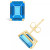 Blue Topaz (4 ct. t.w.) Stud Earrings in 14K Yellow Gold or 14K White Gold