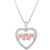 Diamond Mom Paw-Print 18" Pendant Necklace (1/10 ct. t.w.) in Sterling Silver and 14k Rose Gold Over Sterling Silver
