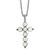 EFFY® Cultured Freshwater Pearl (4mm) Cross 18" Pendant Necklace in Sterling Silver