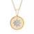 Diamond Accent Starburst Pendant in 14K Yellow or Rose Gold