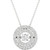Diamond Double Halo 18" Pendant Necklace (3/8 ct. t.w.) in 10k White Gold
