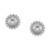 Cultured Tahitian Pearl (10mm) & Diamond (1/4 ct. t.w) Stud Earrings in 10k White Gold