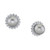 Cultured Tahitian Pearl (10mm) & Diamond (1/4 ct. t.w) Stud Earrings in 10k White Gold