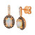 Neopolitan Opal (1-1/5 ct. t.w.) & Diamond (5/8 ct. t.w.) Halo Drop Earrings in 14k Rose Gold