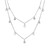 Diamond Cluster & Polished Dangle Disc 18" Layered Necklace (1/4 ct. t.w.) in Sterling Silver, Created for Macy's