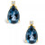 London Blue Topaz (2-1/10 ct. t.w.) and Diamond Accent Stud Earrings in 14K Yellow Gold or 14K White Gold