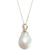Baroque Cultured Freshwater Pearl (13mm) & Diamond Accent 18" Pendant Necklace in 14k Gold