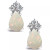 Opal (3/4 ct. t.w.) and Diamond (1/8 ct. t.w.) Stud Earrings in 14K Yellow Gold or 14K White Gold