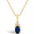 Sapphire (5/8 Ct. t.w.) and Diamond Accent Pendant Necklace