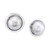 Cultured Mabé Pearl (11mm) Stud Earrings in Sterling Silver