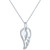 Diamond Angel Wing Pendant Necklace (1/10 ct. t.w.) in Sterling Silver