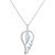 Diamond Angel Wing Pendant Necklace (1/10 ct. t.w.) in Sterling Silver