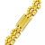 Men's Diamond Two-Tone Link Bracelet (1/2 ct. t.w.) in Stainless Steel and Yellow Ion-Plate