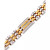 Men's Diamond Two-Tone Link Bracelet (1/2 ct. t.w.) in Stainless Steel and Yellow Ion-Plate