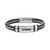 Men's Black Diamond Bracelet in Nylon and Stainless Steel (1/10 ct. t.w.)