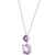 Multicolor Blue Topaz (9-1/3 ct. t.w.) & Diamond Accent 18" Pendant Necklace in Sterling Silver (Also in Amethyst)
