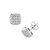 Diamond Micropave Stud Earrings (1/2 ct. t.w.) in 14K White Gold