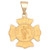 Saint Florian Badge Pendant in 14k Yellow Gold