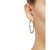 Medium Two-Tone Twist Earrings in 14k Gold & White Rhodium-Plate