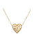 Hammered Heart 18" Pendant Necklace in 10k Gold