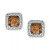 Chocolatier® Diamond (3/4 ct. t.w.) Halo Stud Earrings in 14k White Gold, Rose Gold or Yellow Gold.