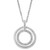 EFFY® Diamond Double Circle 18" Pendant Necklace (1/10 ct. t.w.) in Sterling Silver