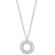 EFFY® Diamond Double Circle 18" Pendant Necklace (1/10 ct. t.w.) in Sterling Silver